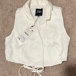 Zara Classic Cream Blouse